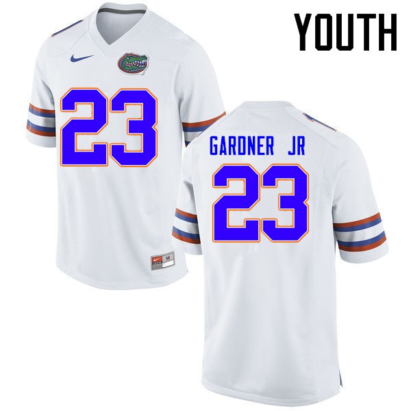 Florida Gators Youth #23 Chauncey Gardner Jr. College Football Jerseys White